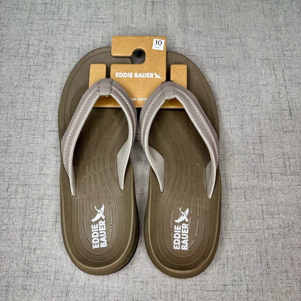 Mens Break Point 2 Flip Flops Sandals Mushroom Comfy Walking Summer Size 10 NWT - Picture 8 of 11